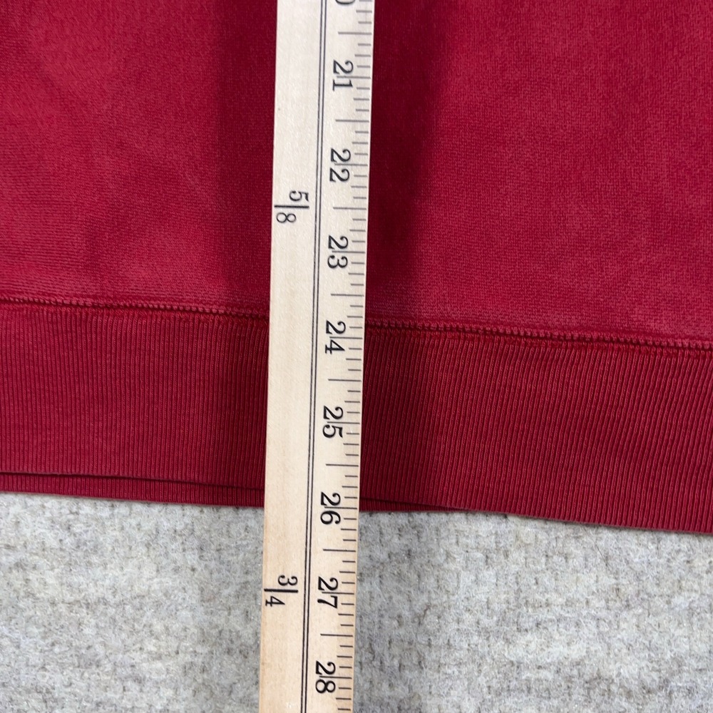 Vintage Y2K Gap Hoodie Men XL Red Gray Sweatshirt Sweater Spell Out 2000s - Picture 8 of 12
